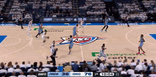 残暴！下半场2分钟雷霆内外开花再轰10-0 分差来到42分😦